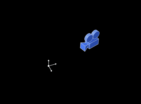 Camera always points at target. Moving the target moves the base location of the camera rIg